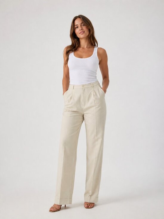 Dior Pants - Vintage Christian Dior Tailored Trousers Beige